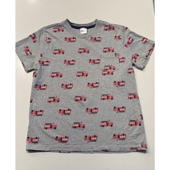 Hanna Andersson Other - Hanna Andersson Kids Size 10 140 Short Sleeve T Shirt Firetruck Tee 100% Cotton